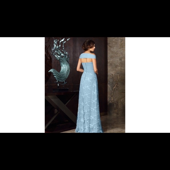 Formal dress Mother of the bride/groom (pale blue) - Picture 2 of 4